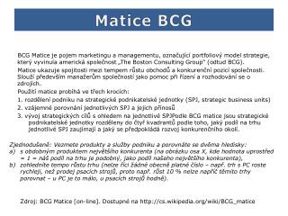 Matice BCG