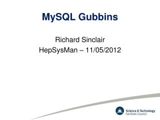 MySQL Gubbins