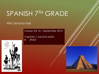 SPANISH 7 th grade