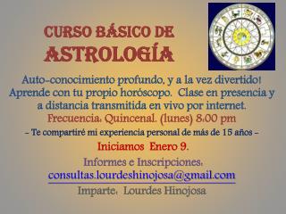Curso Básico de Astrología