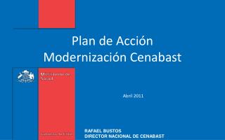 Plan de Acción Modernización Cenabast