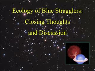 Ecology of Blue Stragglers: Closing Thoughts and Discussion