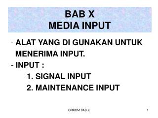 BAB X MEDIA INPUT
