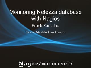 Monitoring Netezza database with Nagios