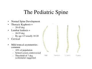 The Pediatric Spine