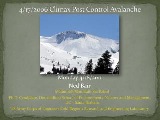 4/17/2006 Climax Post Control Avalanche