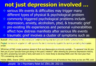 not just depression involved …