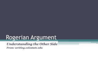 Rogerian Argument