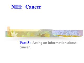 NIH: Cancer