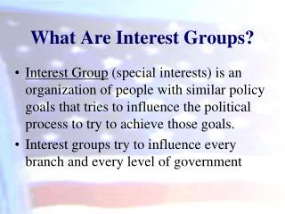 What Are Interest Groups?