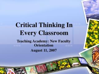 Critical Thinking In Every Classroom