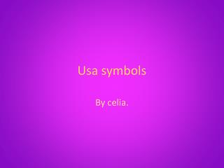 Usa symbols