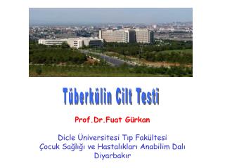 Prof.Dr.Fuat Gürkan Dicle Üniversitesi Tıp Fakültesi Çocuk Sağlığı ve Hastalıkları Anabilim Dalı