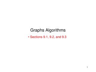 Graphs Algorithms