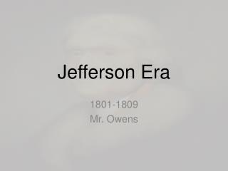 Jefferson Era