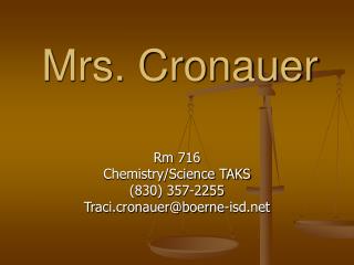 Mrs. Cronauer