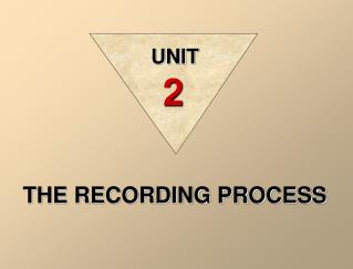 THE RECORDING PROCESS