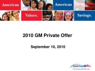 2010 GM Private Offer