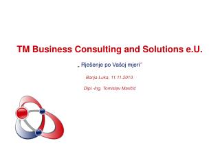 TM Business Consulting and Solutions