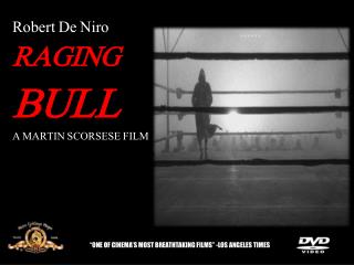 Robert De Niro RAGING BULL A MARTIN SCORSESE FILM