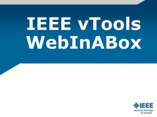 IEEE vTools WebInABox