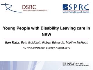 Young People with Disability Leaving care in NSW