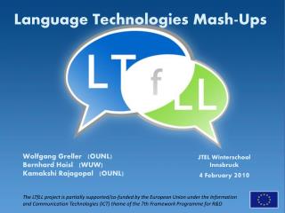 Language Technologies Mash-Ups