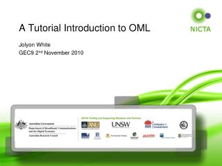 A Tutorial Introduction to OML