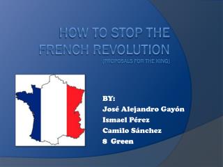 How to stop the French Revolution (Proposals for the king)