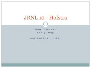 JRNL 10 - Hofstra