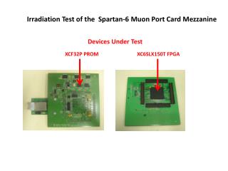 Irradiation Test of the Spartan-6 Muon Port Card Mezzanine