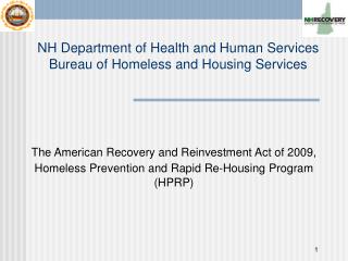 The American Recovery and Reinvestment Act of 2009,