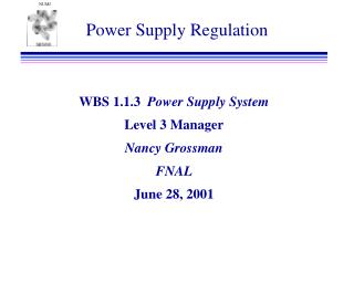 Power Supply Regulation