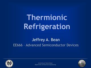 Thermionic Refrigeration