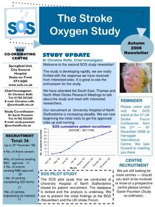 Welcome to the second SOS study newsletter!
