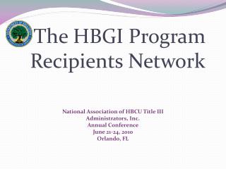 The HBGI Program Recipients Network