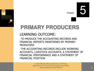 PRIMARY PRODUCERS