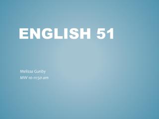 English 51