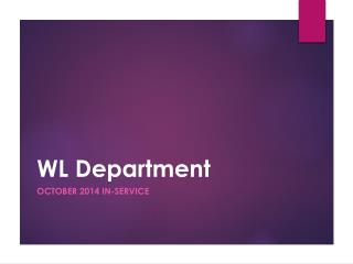 WL Department