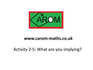 Activity 2-5: What are you implying?