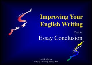 Improving Your English Writing