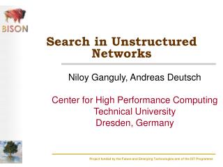 Search in Unstructured Networks