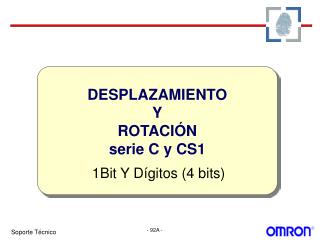 DESPLAZAMIENTO Y ROTACIÓN serie C y CS1