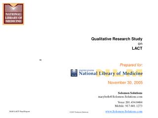 Qualitative Research Study on LACT