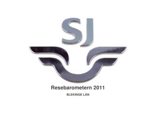 Resebarometern 2011 BLEKINGE LÄN
