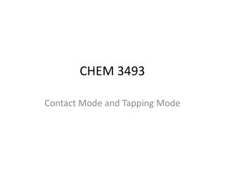 CHEM 3493