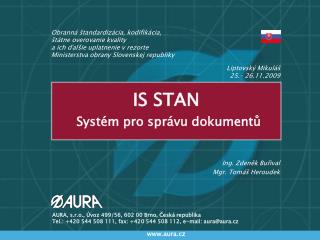 IS STAN Systém pro správu dokumentů