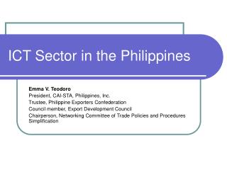 ICT Sector in the Philippines