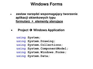Windows Forms