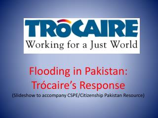 Flooding in Pakistan: Trócaire’s Response
